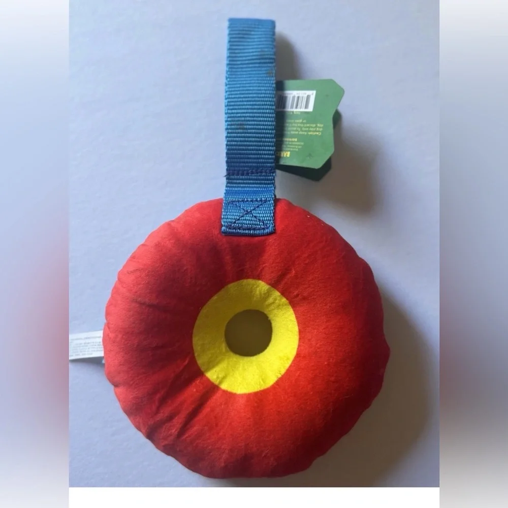 Bark Box - Plush Dog Toy - Ultimutt Inner Tube - Tug/Squeaker/Crinkle‎ L NWT